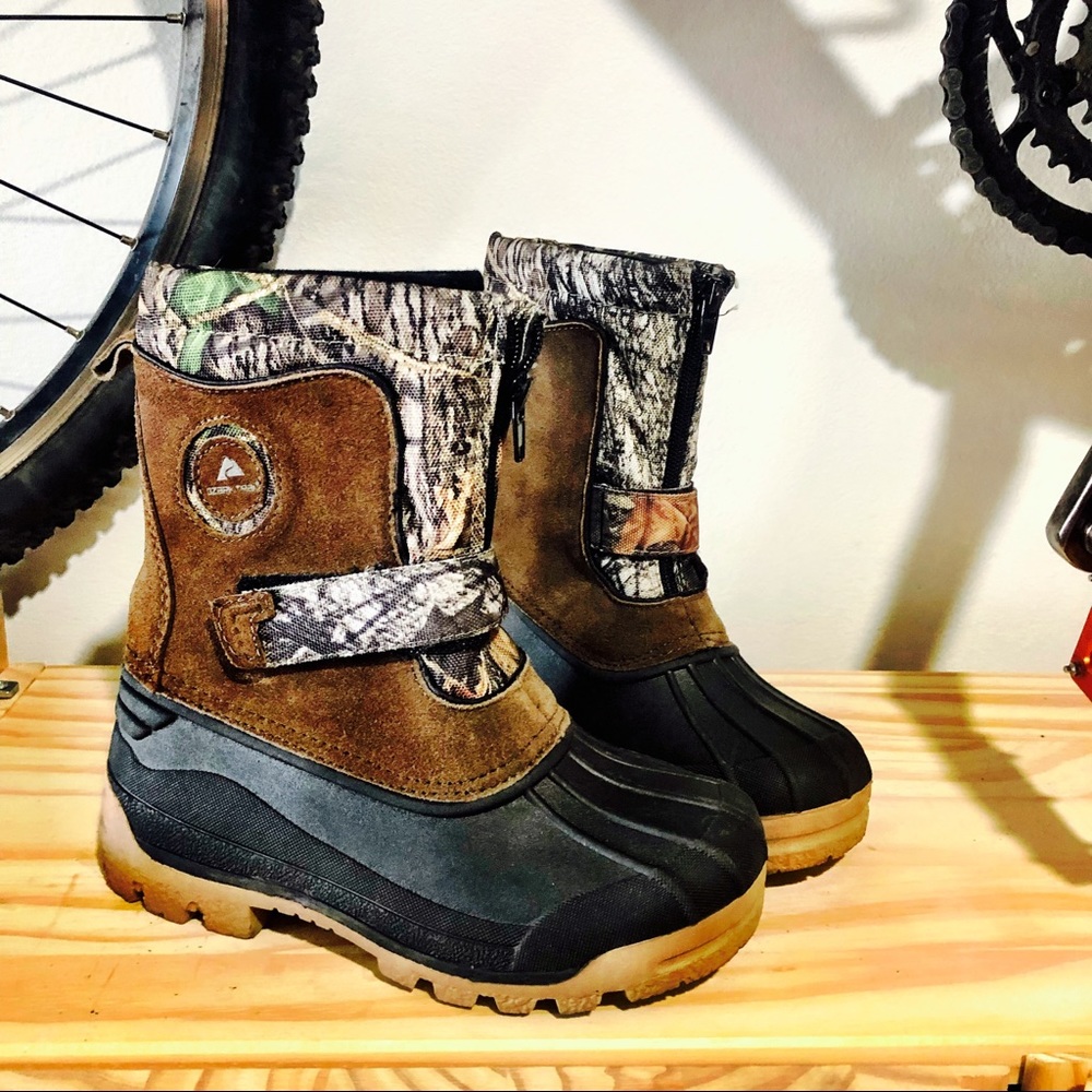 Camo, And Brown Boy’s Boots